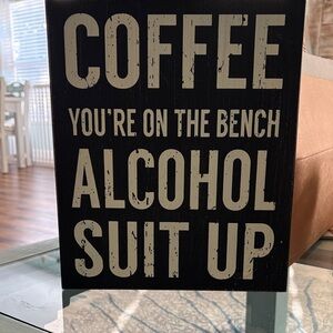 Black and White Decorative Sign